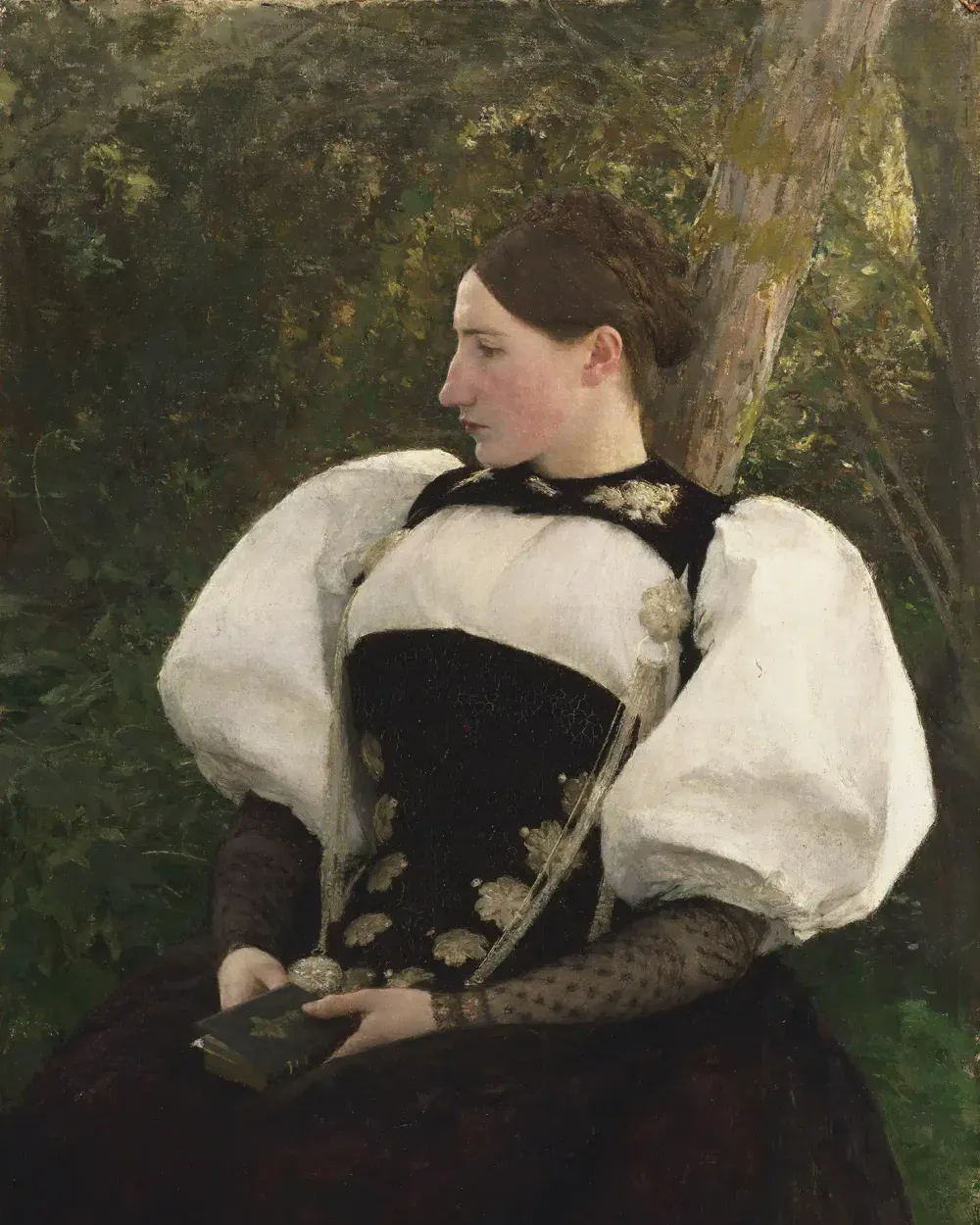 A 19th-century academic portrait study